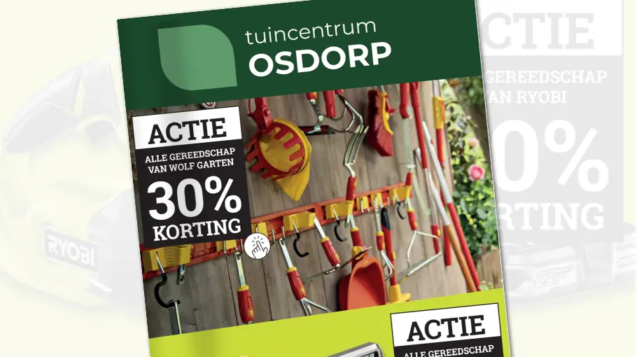 Hoge kortingen op tuingereedschap