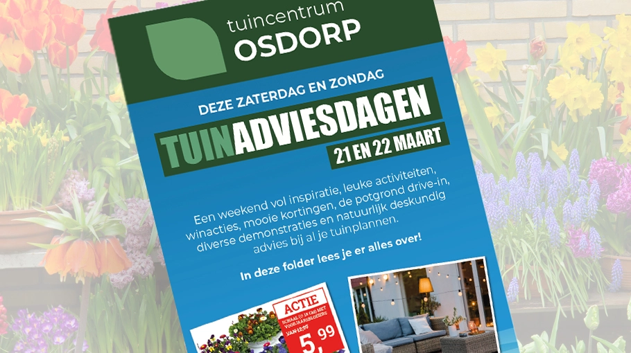 De tuinadviesdagen folder is uit!