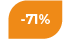 71% korting