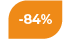84% korting
