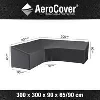 AeroCover hoeksethoes trapeze 300x300x90x65/90cm - afbeelding 1