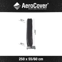 AeroCover zweefparasolhoes 55/60x250cm