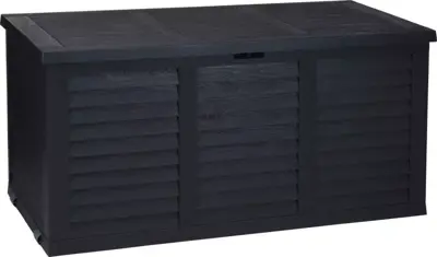 Ambiance kussenbox kunststof 120x52x58cm zwart
