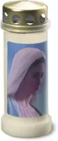 Bolsius gedenklicht nr.6 met deksel face wit kopen?