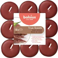 Bolsius geurtheelicht true scents oud wood 18 stuks kopen?