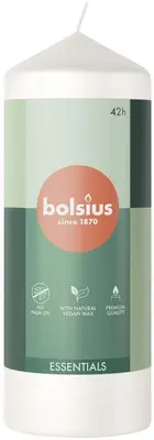Bolsius stompkaars essentials 5.8x15cm cloudy white
