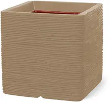 Capi nature rib nl kunststof plantenbak 30x30x30 cm beige kopen?
