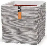 Capi nature rib nl kunststof plantenbak 40x40x40 cm ivoor kopen?