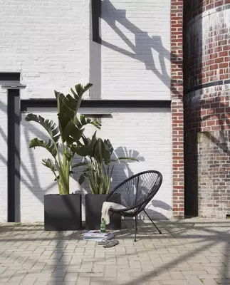 Capi urban smooth nl kunststof plantenbak 40x40x40 cm zwart - afbeelding 3