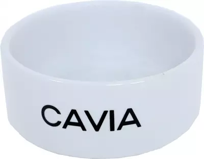 Cavia eetbak steen wit, Ø 12 cm
