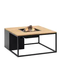 Cosi Fires vuurtafel cosiloft 100 lounge table black/teak
