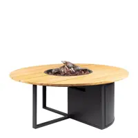 Cosi Fires vuurtafel cosiloft 120 round black/teak kopen?