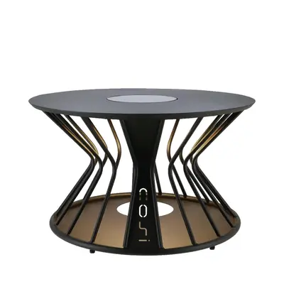 Cosilumia solar lounge tuintafel 70x41cm black - afbeelding 1