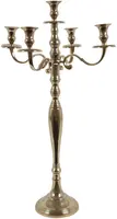 Countryfield kandelaar metaal 5-arms 45x45x80cm goud kopen?