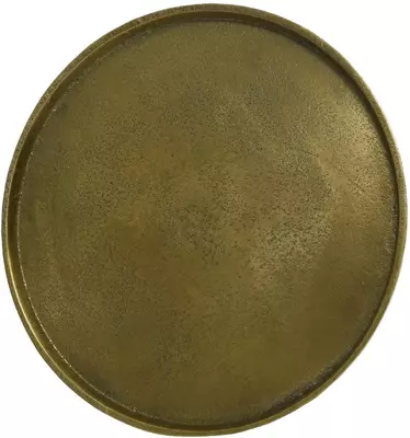 Decoris decoratiebord metaal rond 30x1cm goud