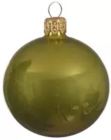 Decoris glazen kerstbal 6cm olijfgroen 6 stuks kopen?