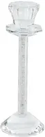 Decoris kandelaar glas deco 7x19.5cm transparant kopen?