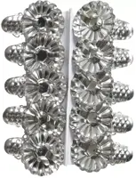 Decoris kandelaar kerstboomkaars op clip zilver 10 stuks kopen?