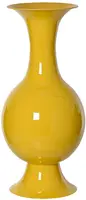 Decoris vaas ijzer deco 25x56cm geel kopen?