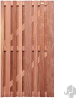 Elephant hardhout FSC tuindeur "Stripes" recht 16 latten 15mm 45x1000x1800mm glad kopen?