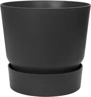 Elho Greenville bloempot 25 cm living black - afbeelding 1