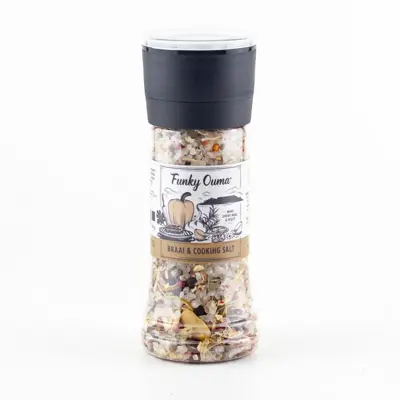 Funky Ouma Braai and cooking salt grinder 290g