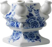 Heinen Delfts Blauw modulaire vaas keramiek grote bloem bodem 15x15x17cm delfts blauw kopen?