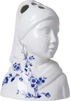 Heinen Delfts Blauw vaas keramiek buste meisje met de parel 18x24.5x33cm delfts blauw kopen?