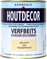 Hermadix houtdecor zijdeglans 750 ml melkwit (658) transparant kopen?