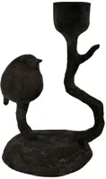 Home Society kandelaar metaal birdy 8x10x14.5cm zwart kopen?