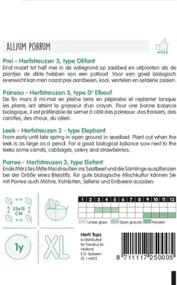 Horti tops zaden prei herfstreuzen - afbeelding 2