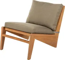 House of Mavi loungestoel Tayu van massief teak, dikke kussens kopen?