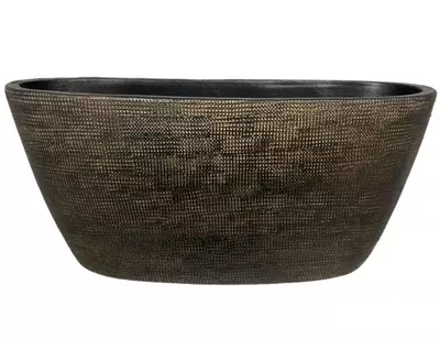 HS Tokio bloempot ovaal 43x15x19cm goud