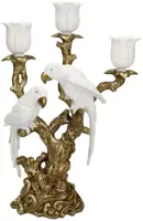 Kersten kandelaar polyresin vogel 23x12.5x37.5cm goud kopen?