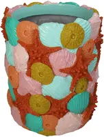 Kersten vaas polyresin schelp 23x27cm multi kopen?