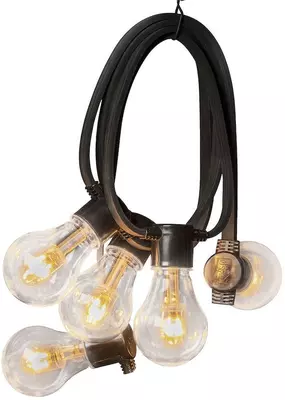 Konstsmide Party Edison 5,5 m extra warm wit dubbel - 14,5 m - zwart - afbeelding 1