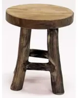 Kruk teak naturel 15x17 cm kopen?