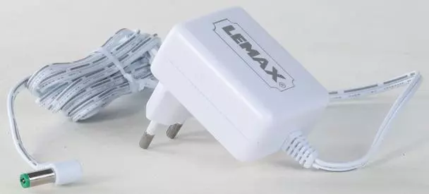 Lemax power adaptor, 4.5v 550ma, white, 1-output type-l adapter 2017 - afbeelding 1