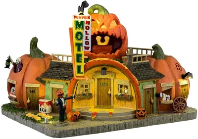 Lemax pumpkin hollow motel huisje Spooky Town  2024 - afbeelding 1