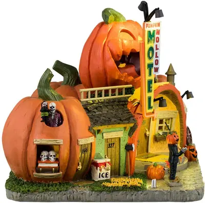 Lemax pumpkin hollow motel huisje Spooky Town  2024 - afbeelding 2