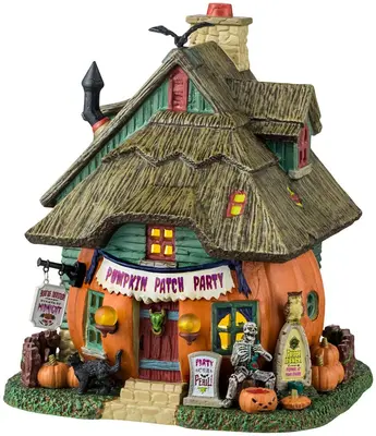Lemax pumpkin patch party huisje Spooky Town  2024 - afbeelding 1