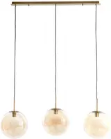 Light & Living hanglamp glas medina amber drie-lamps 120x30x30cm goud, transparant kopen?