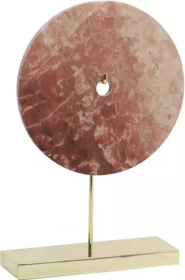 Light & Living ornament 30x10x43 cm bayon marmer roze-goud - afbeelding 2