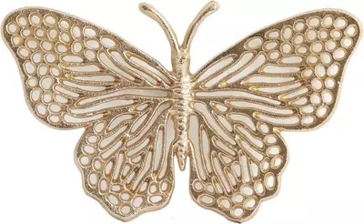 Light & Living ornament aluminium butterfly 26x16x3cm goud - afbeelding 1