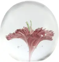Light & Living ornament glas flower 8x8cm roze kopen?