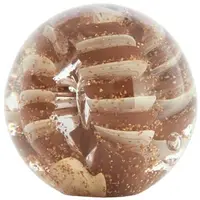 Light & Living ornament glas sael 8x8cm bruin, crème kopen?