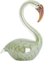 Light & Living ornament glas swan 12x7x17cm groen kopen?