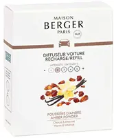 Maison Berger Paris navulling autoparfum amber powder 2 stuks