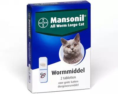 mansonil all worm cat large ellisoid 2 tabl