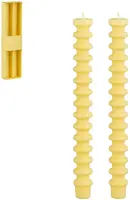 Mica Decorations dinerkaars ribbel 25cm geel kopen?